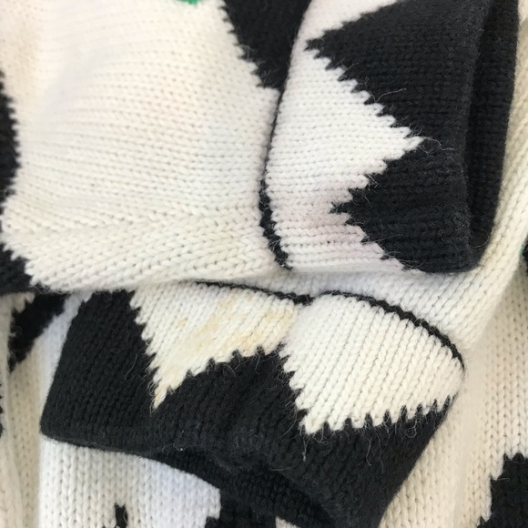 90s Vintage Hand Knit Spring Ugly Sweater Floral - Picture 7 of 8